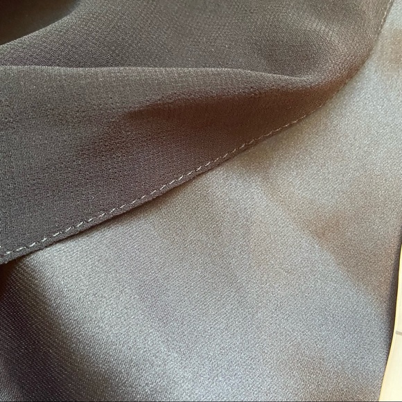 ASOS Black Chiffon High Slit Skirt Size 2 - Picture 12 of 16